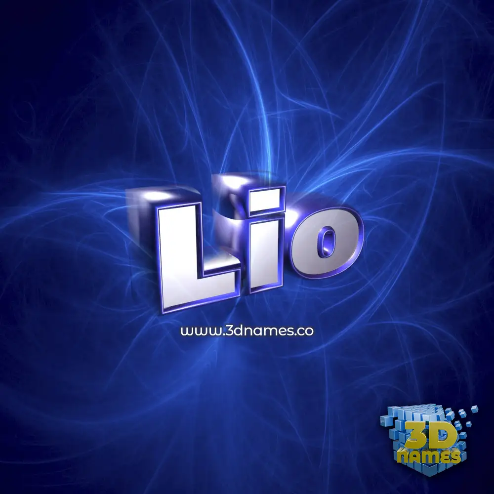 lio in Plasma style - 3D name wallpaper