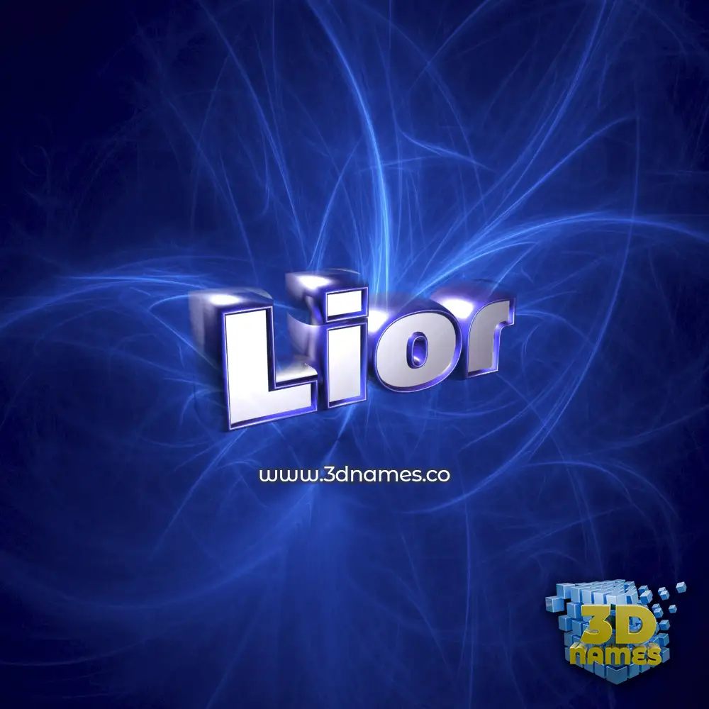 lior in Plasma style - 3D name wallpaper