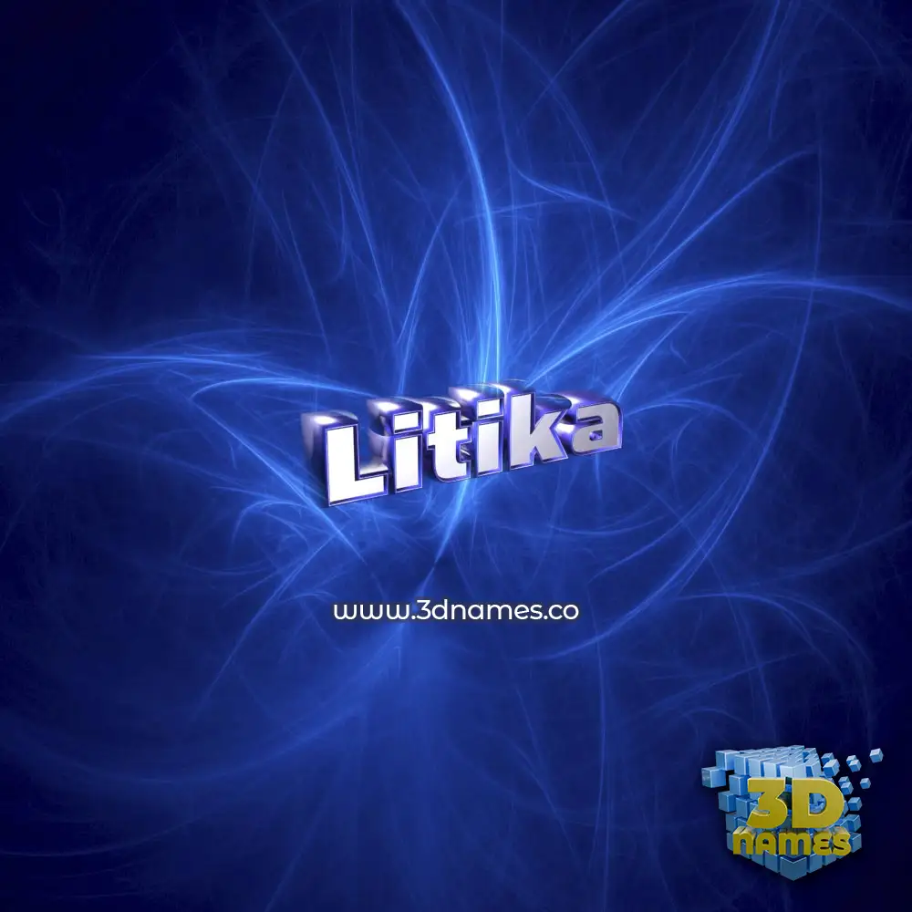 litika in Plasma style - 3D name wallpaper