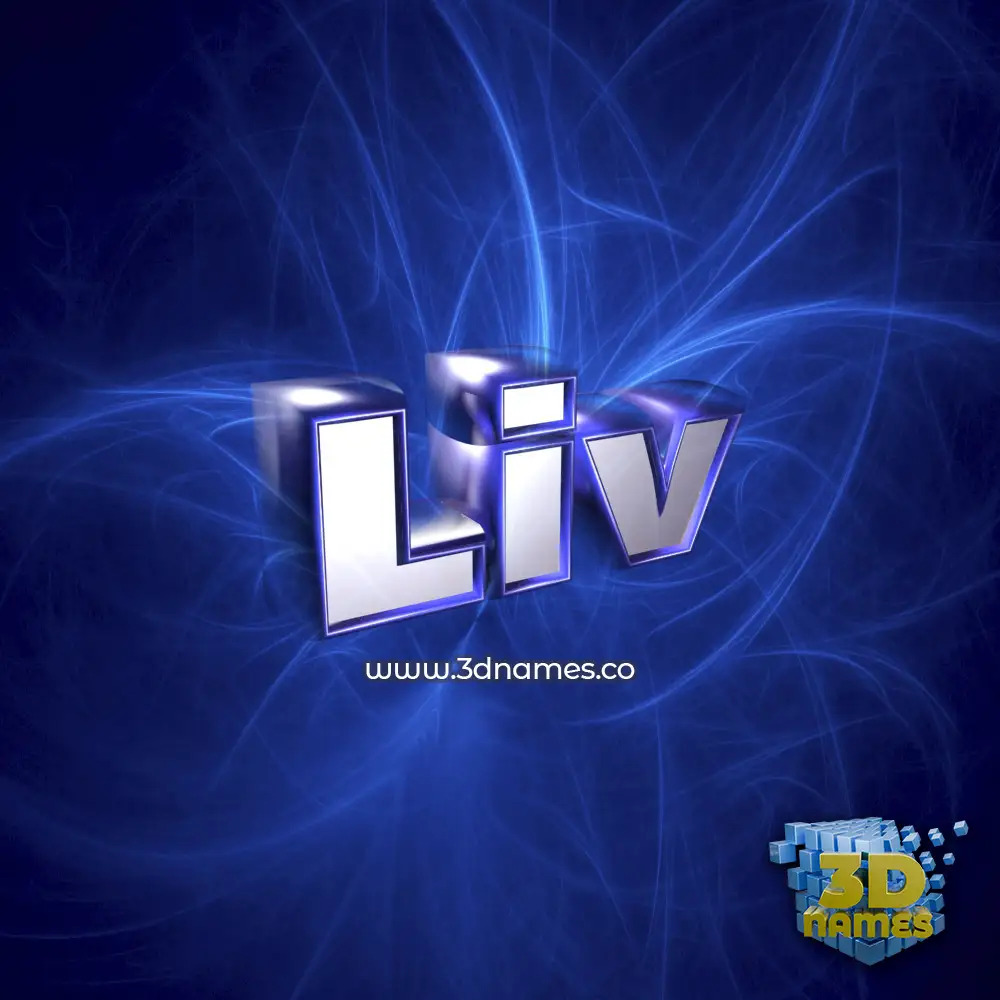 liv in Plasma style - 3D name wallpaper