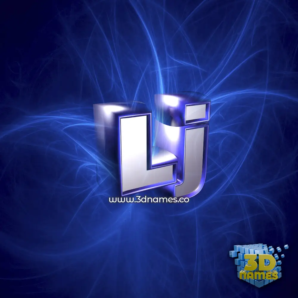 lj in Plasma style - 3D name wallpaper