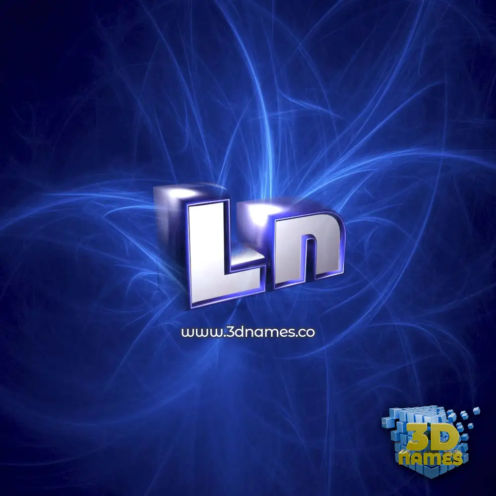 ln in Plasma style - 3D name wallpaper