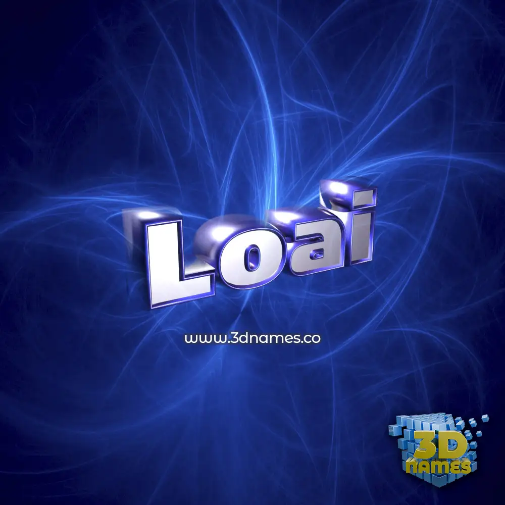 loai in Plasma style - 3D name wallpaper