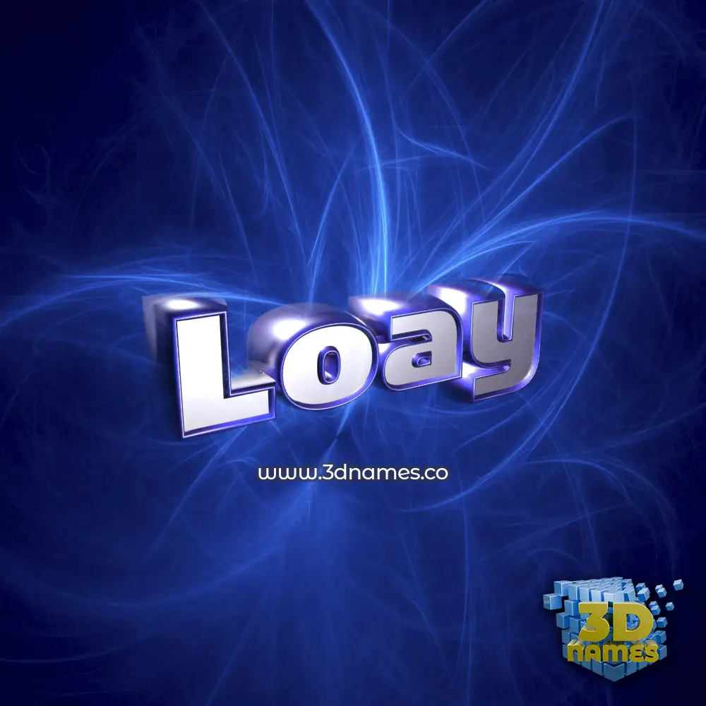 loay in Plasma style - 3D name wallpaper