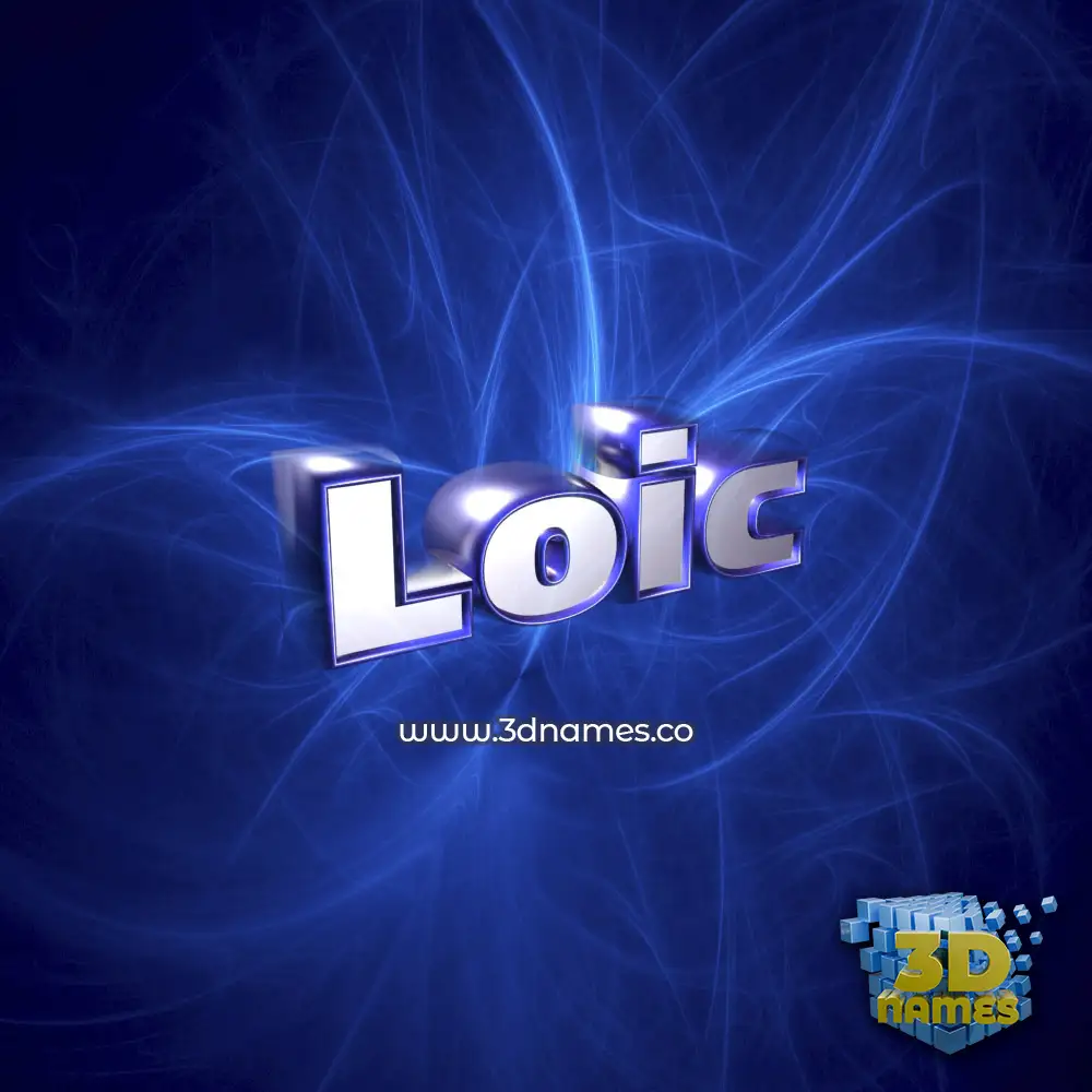 loic in Plasma style - 3D name wallpaper