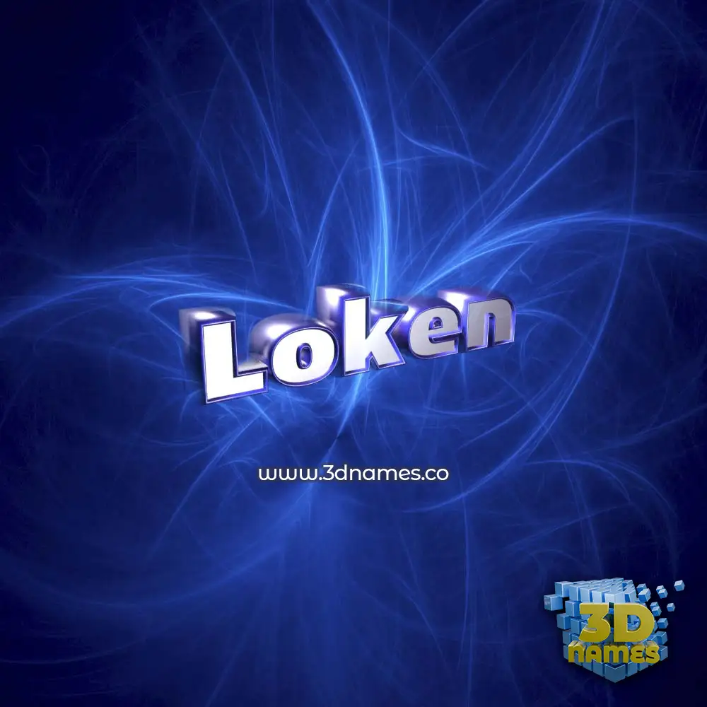 loken in Plasma style - 3D name wallpaper
