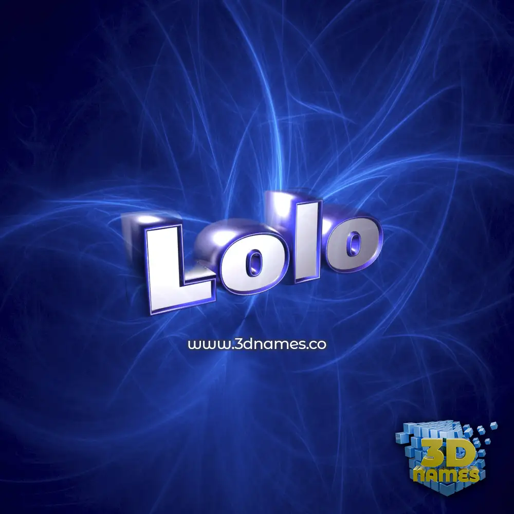 lolo in Plasma style - 3D name wallpaper