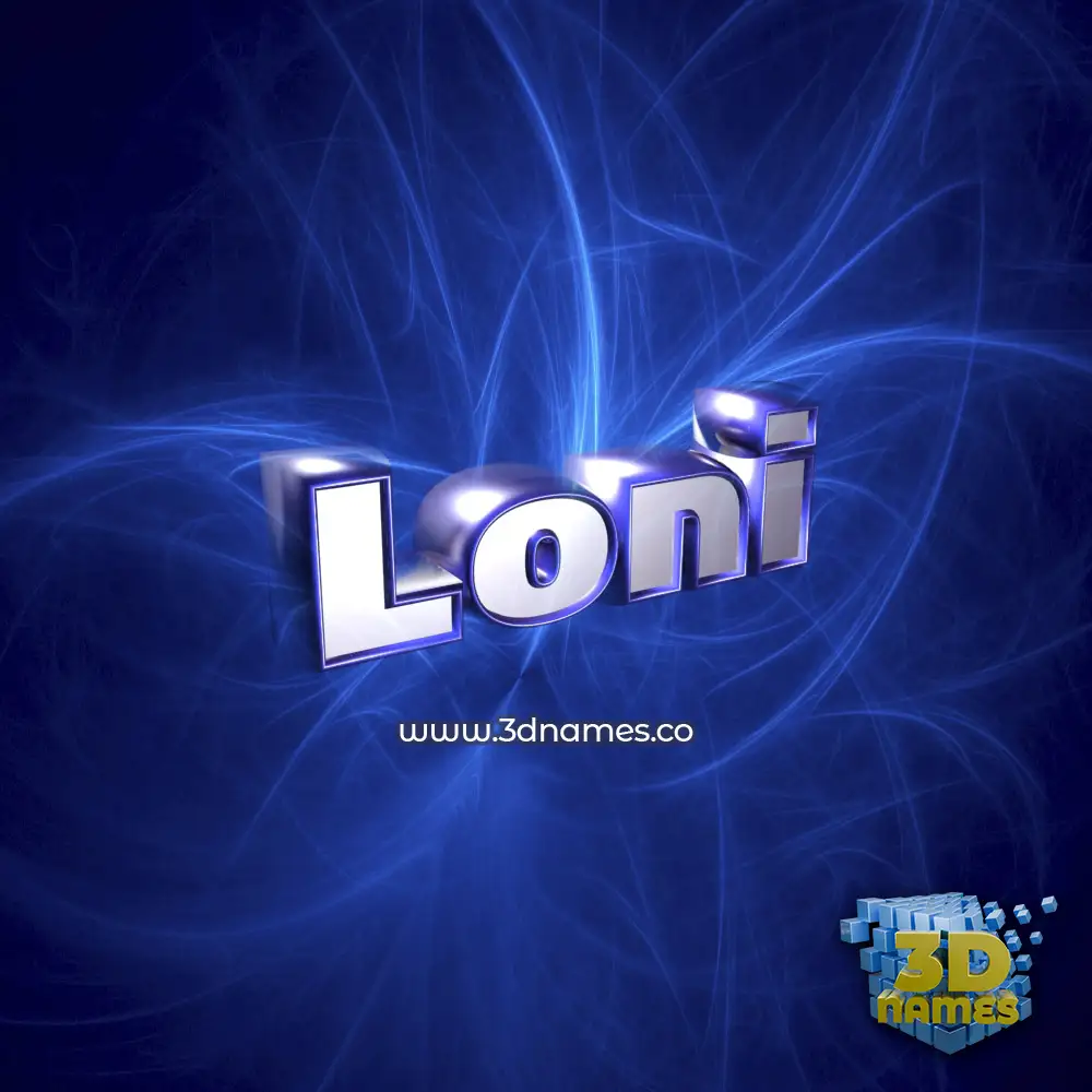 loni in Plasma style - 3D name wallpaper
