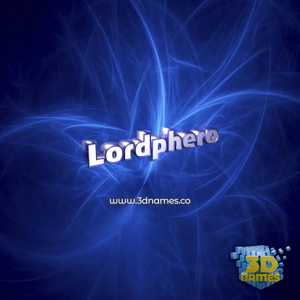 lordphero in Plasma style - 3D name wallpaper