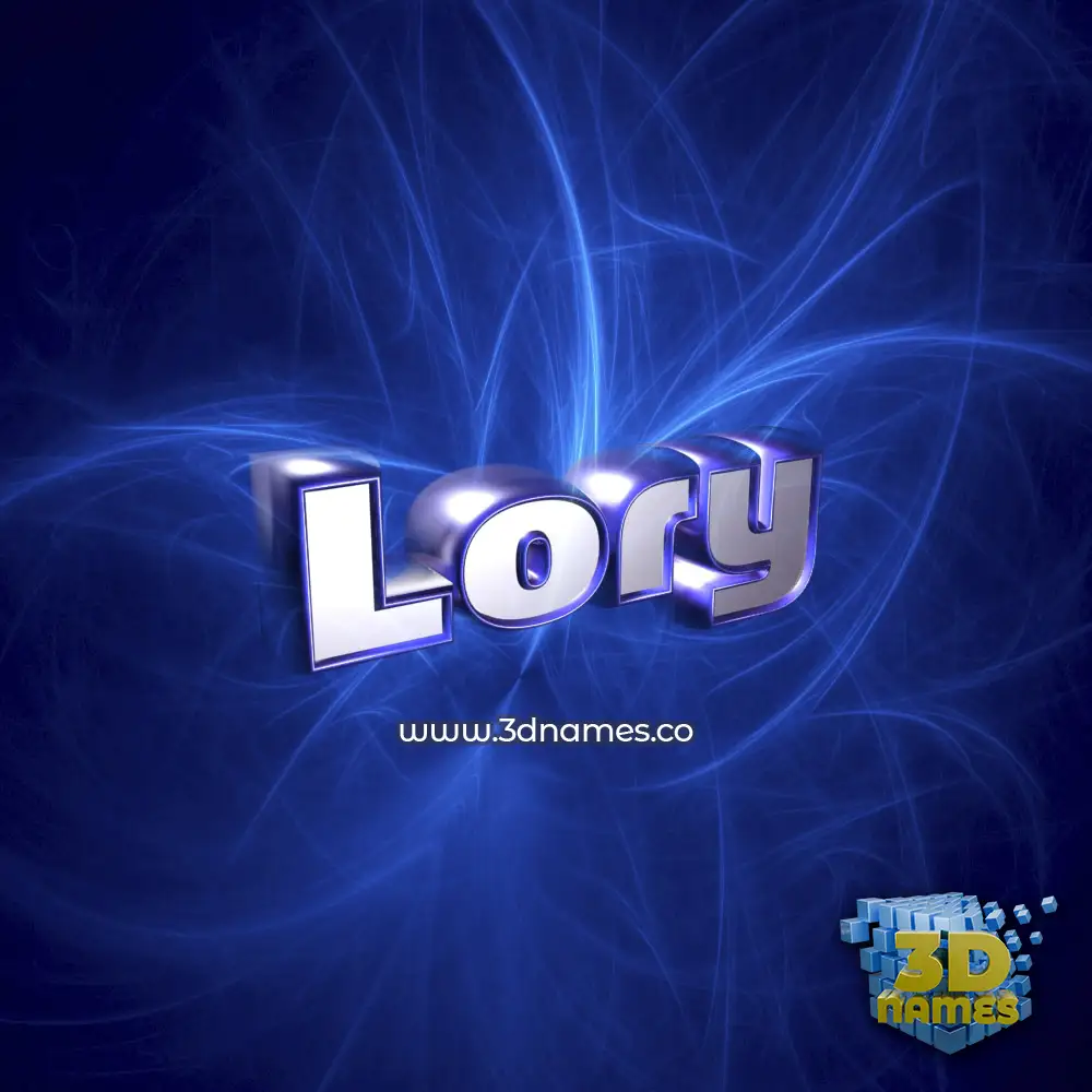 lory in Plasma style - 3D name wallpaper