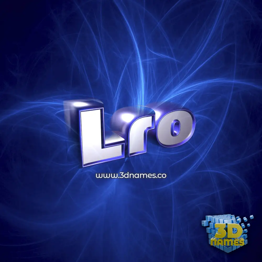 lro in Plasma style - 3D name wallpaper