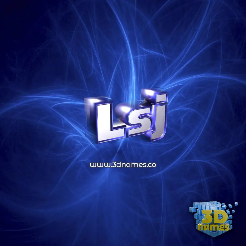 lsj in Plasma style - 3D name wallpaper