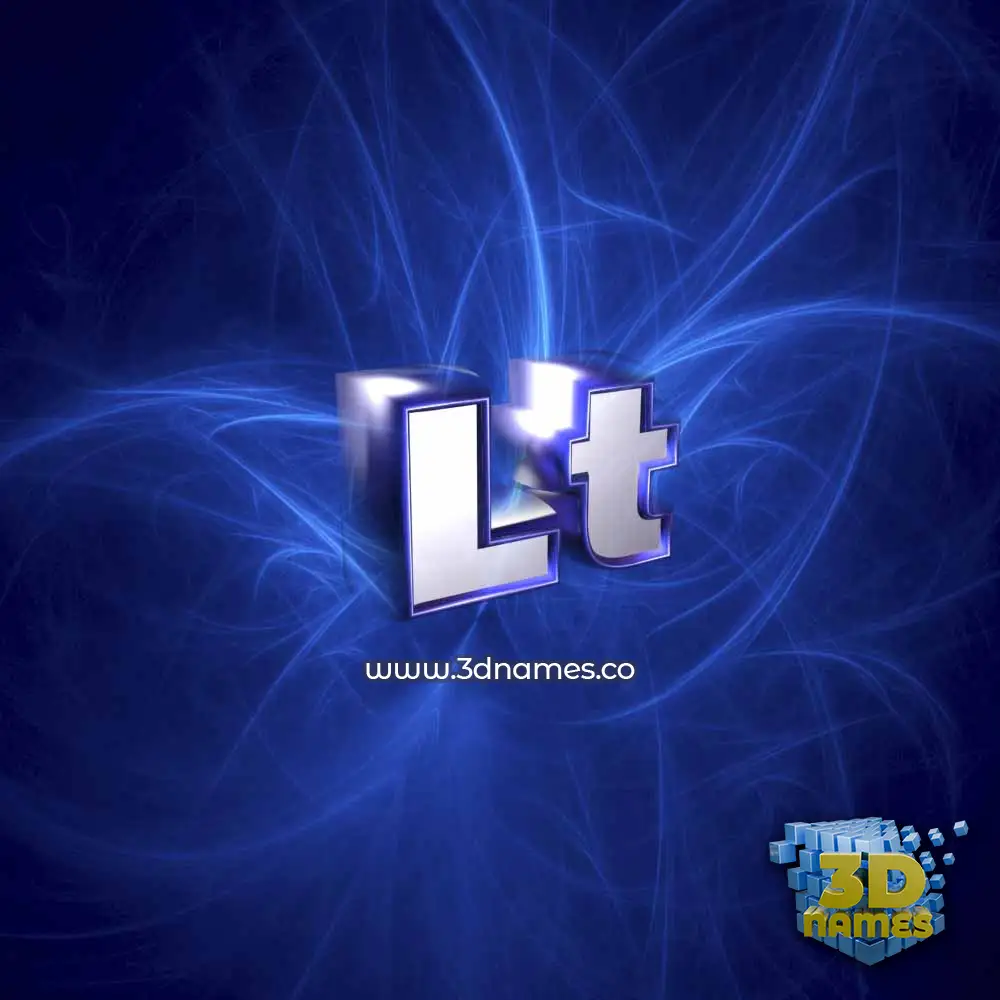 lt in Plasma style - 3D name wallpaper