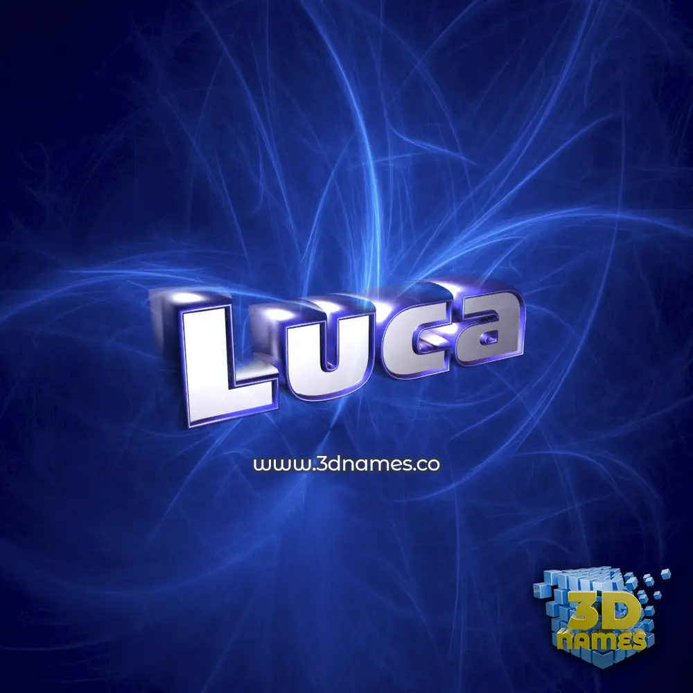 luca in Plasma style - 3D name wallpaper