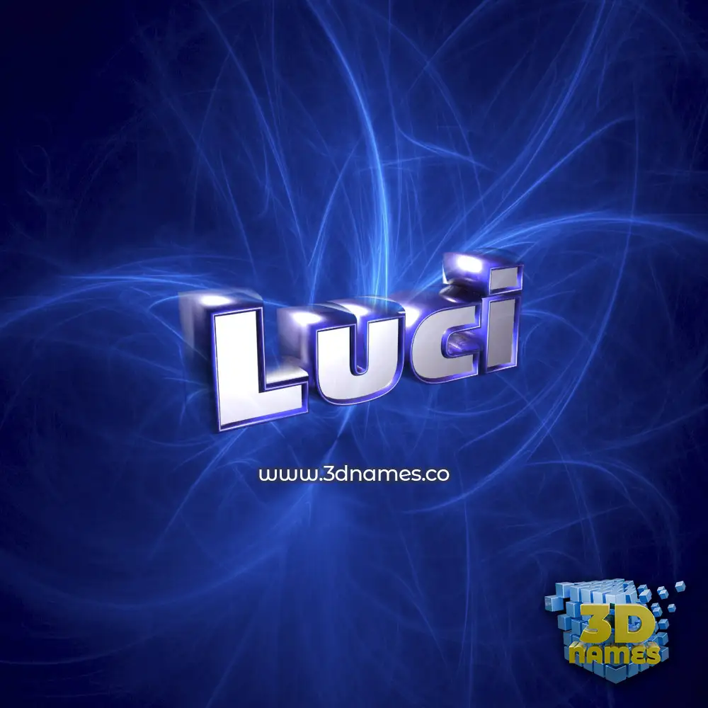 luci in Plasma style - 3D name wallpaper