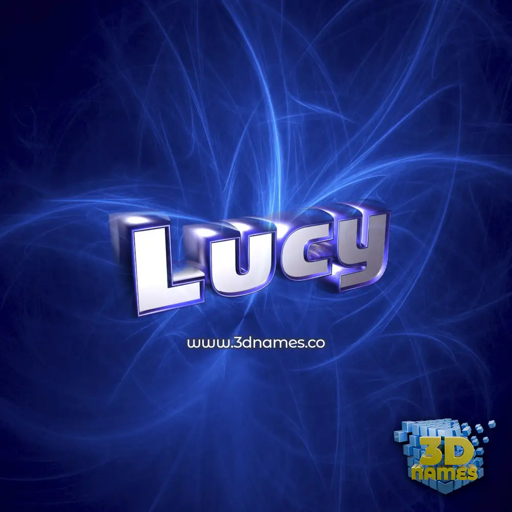 lucy in Plasma style - 3D name wallpaper