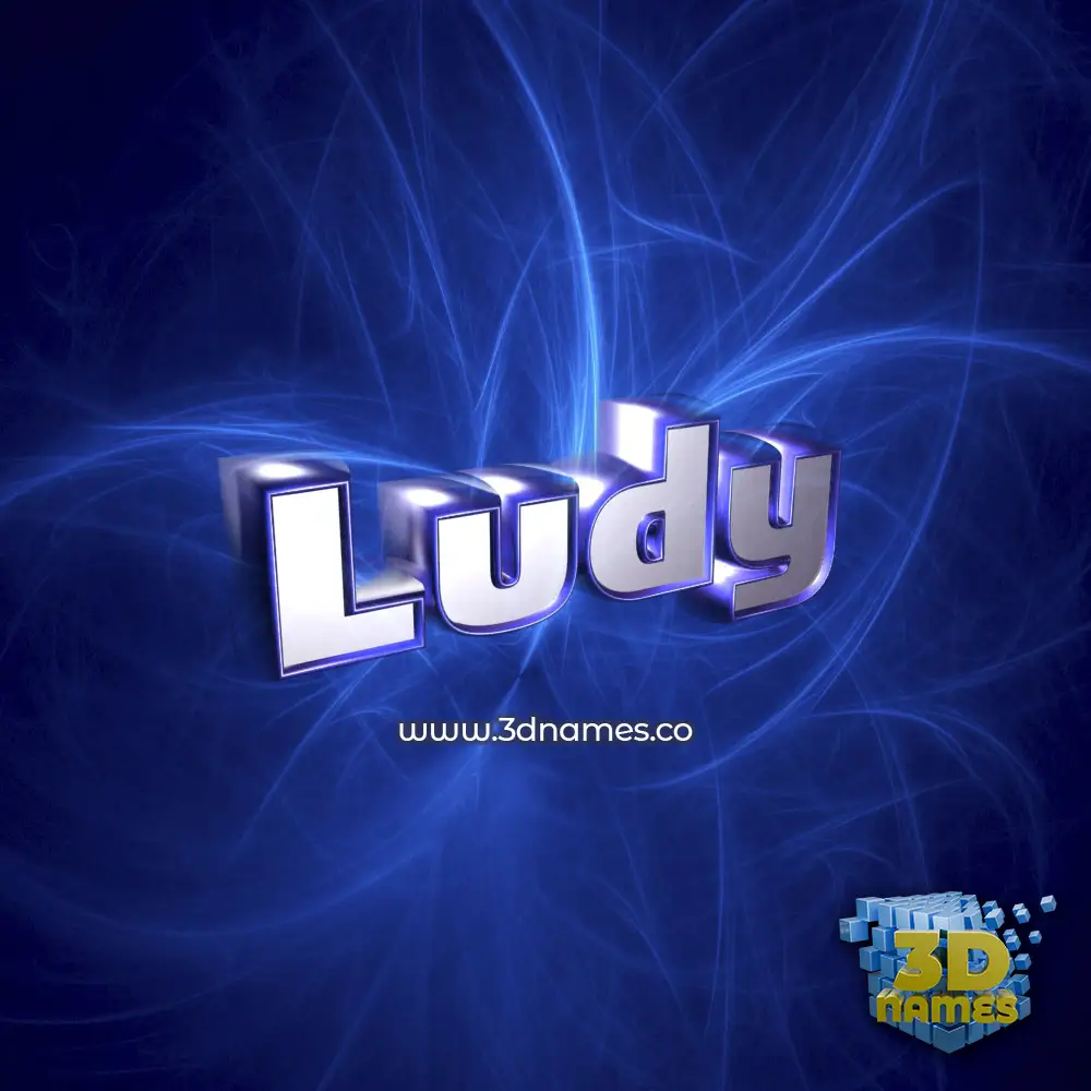 ludy in Plasma style - 3D name wallpaper
