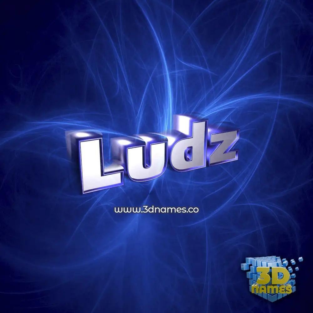 ludz in Plasma style - 3D name wallpaper