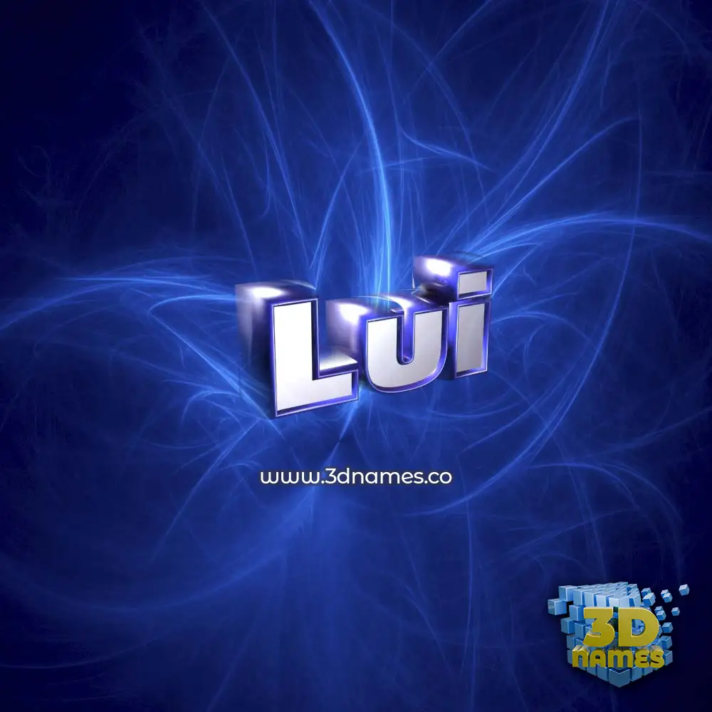 lui in Plasma style - 3D name wallpaper