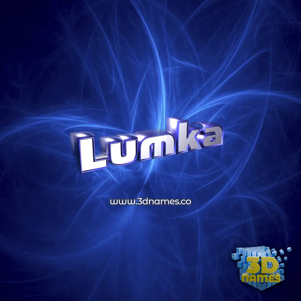 lumka in Plasma style - 3D name wallpaper