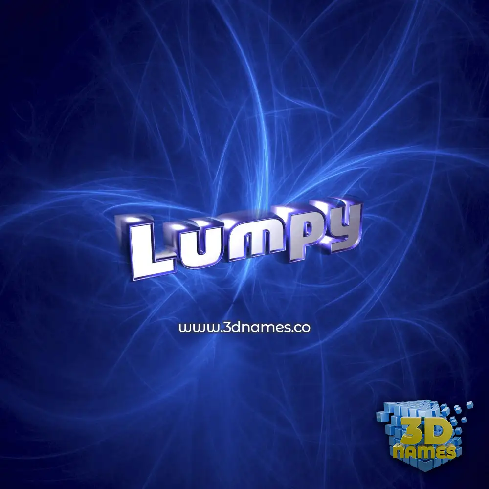 lumpy in Plasma style - 3D name wallpaper