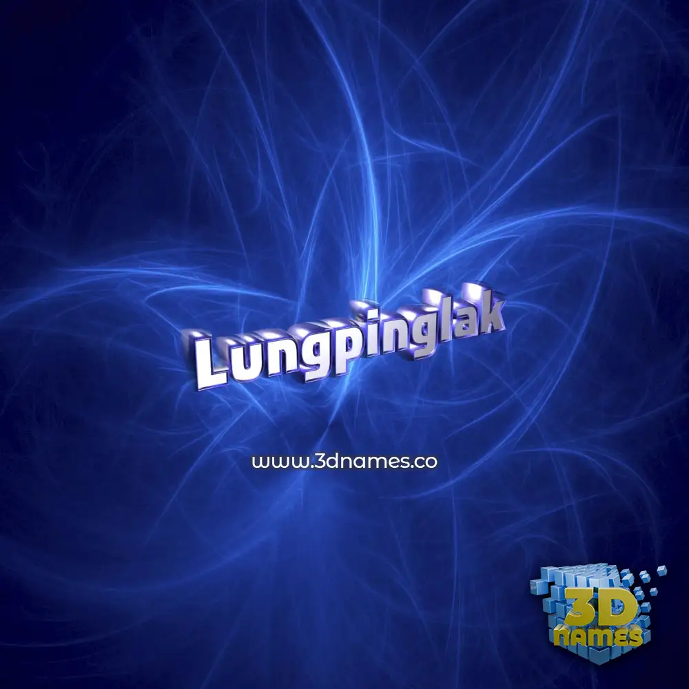 lungpinglak in Plasma style - 3D name wallpaper