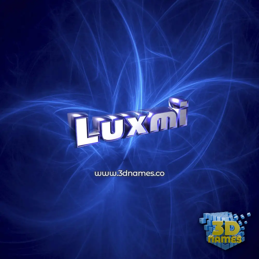 luxmi in Plasma style - 3D name wallpaper