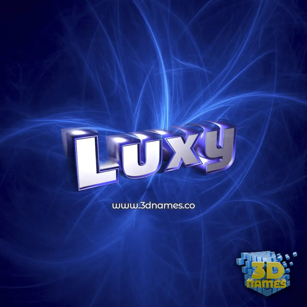 luxy in Plasma style - 3D name wallpaper