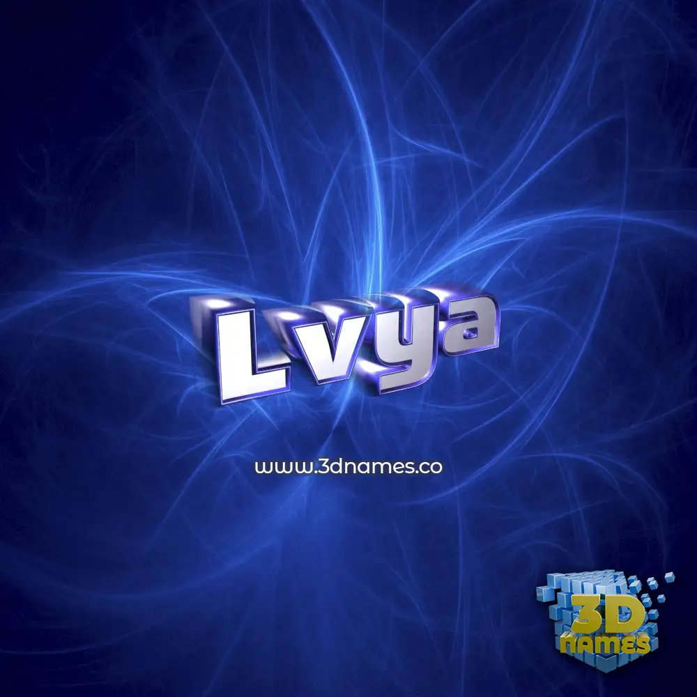 lvya in Plasma style - 3D name wallpaper