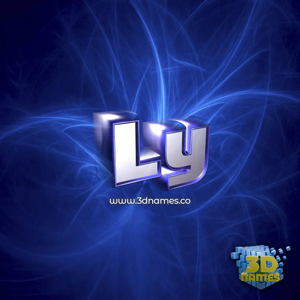 ly in Plasma style - 3D name wallpaper