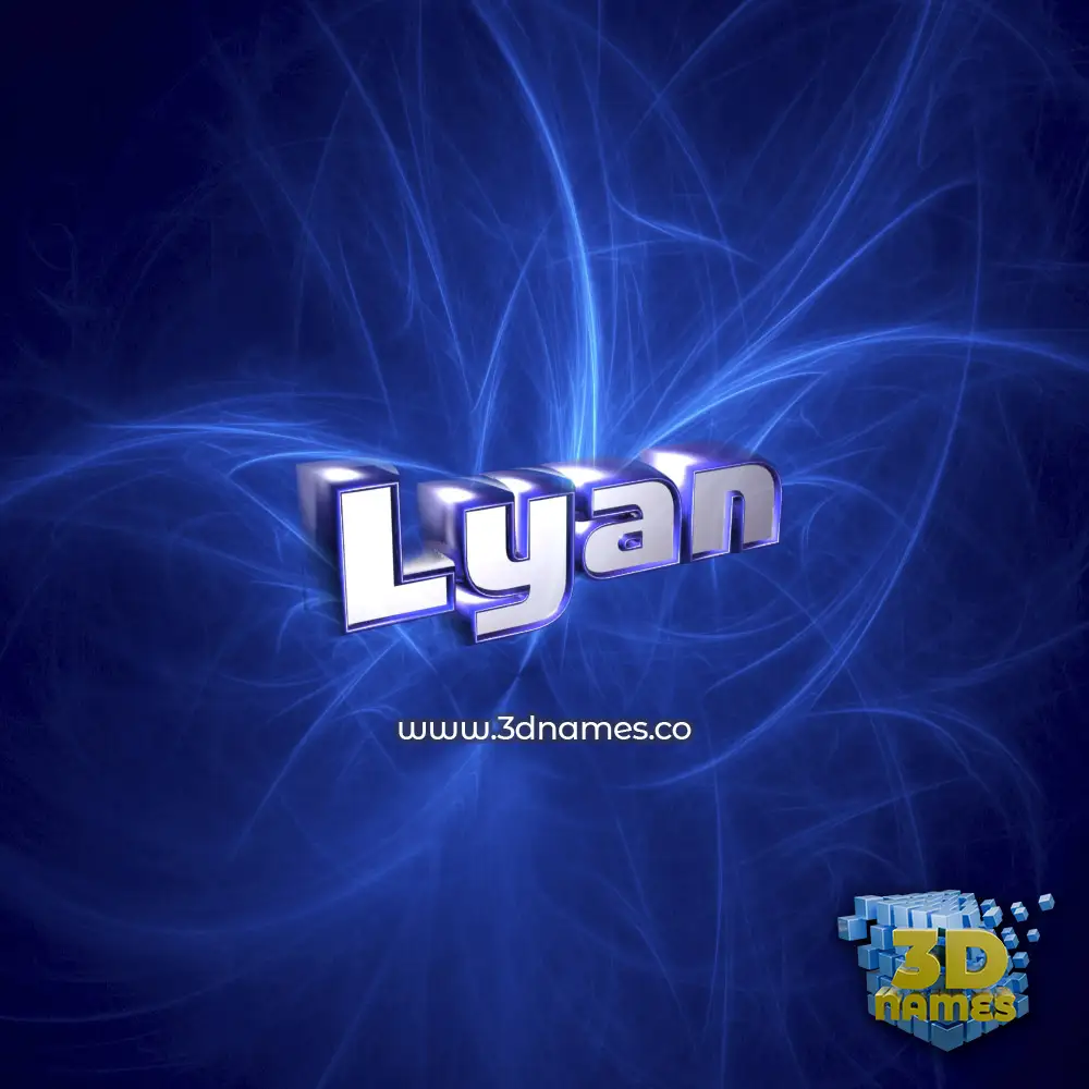 lyan in Plasma style - 3D name wallpaper