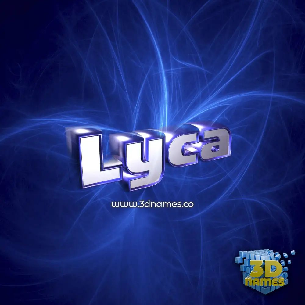 lyca in Plasma style - 3D name wallpaper