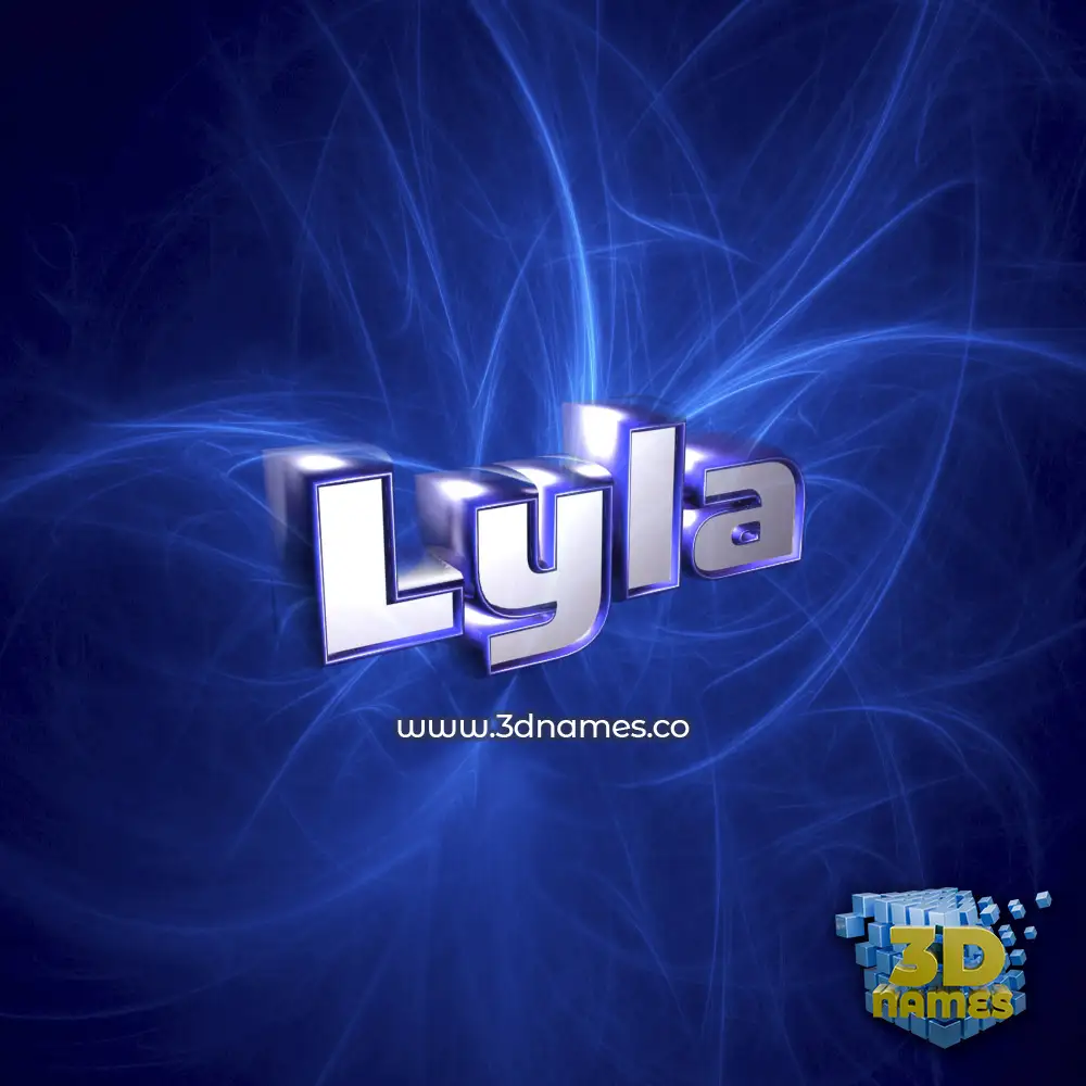 lyla in Plasma style - 3D name wallpaper