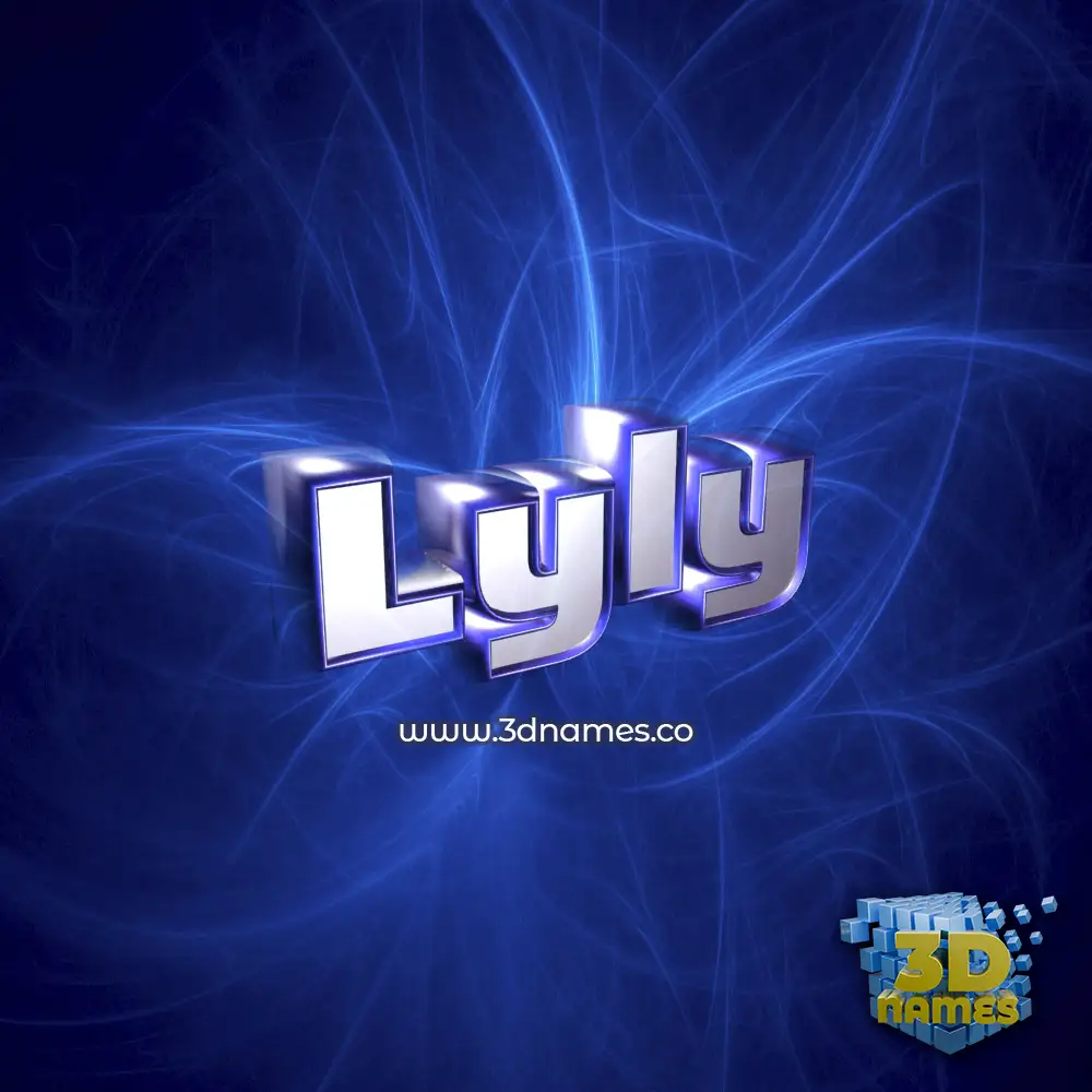 lyly in Plasma style - 3D name wallpaper