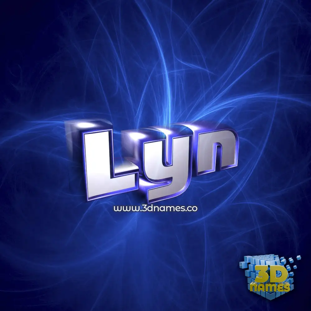 lyn in Plasma style - 3D name wallpaper