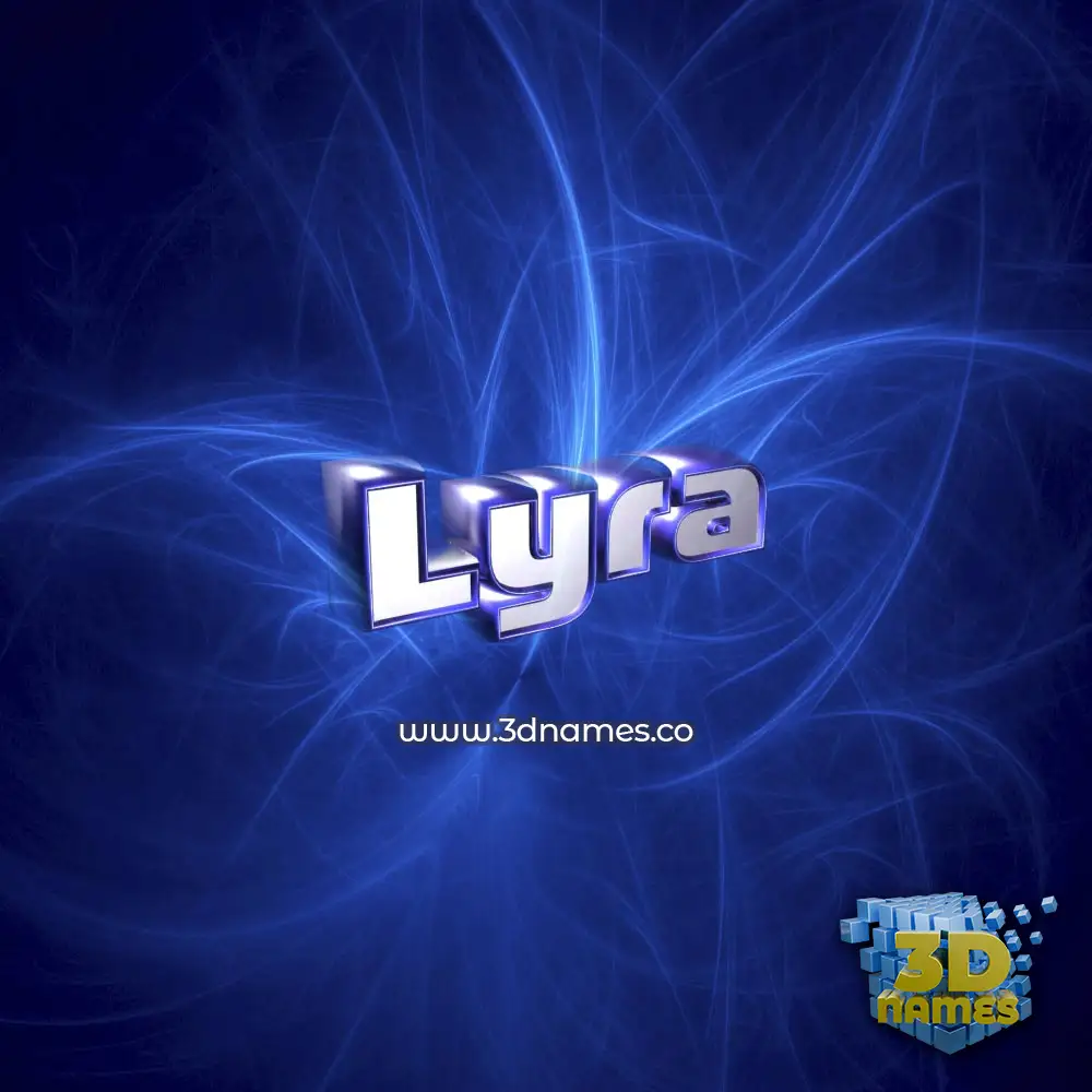 lyra in Plasma style - 3D name wallpaper