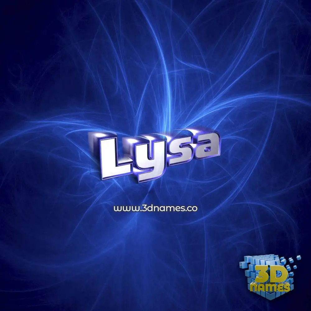 lysa in Plasma style - 3D name wallpaper