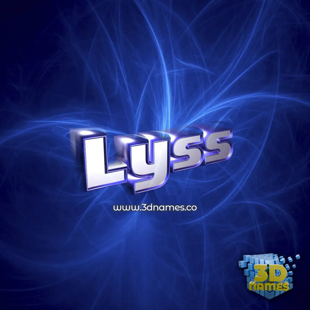lyss in Plasma style - 3D name wallpaper