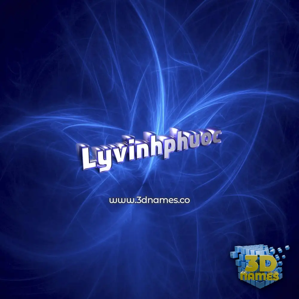 lyvinhphuoc in Plasma style - 3D name wallpaper