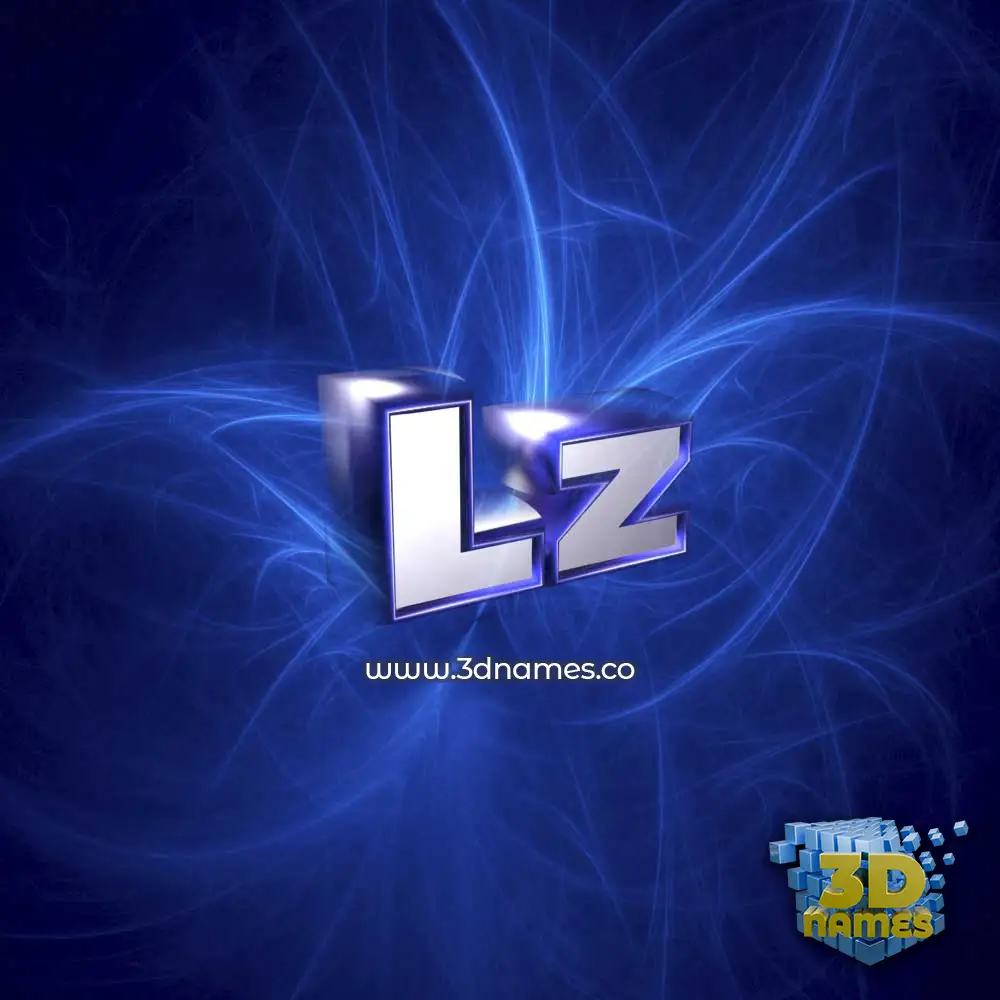 lz in Plasma style - 3D name wallpaper