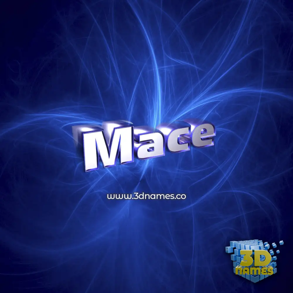 mace in Plasma style - 3D name wallpaper