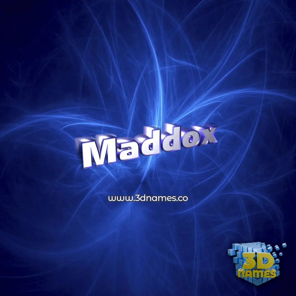 maddox in Plasma style - 3D name wallpaper
