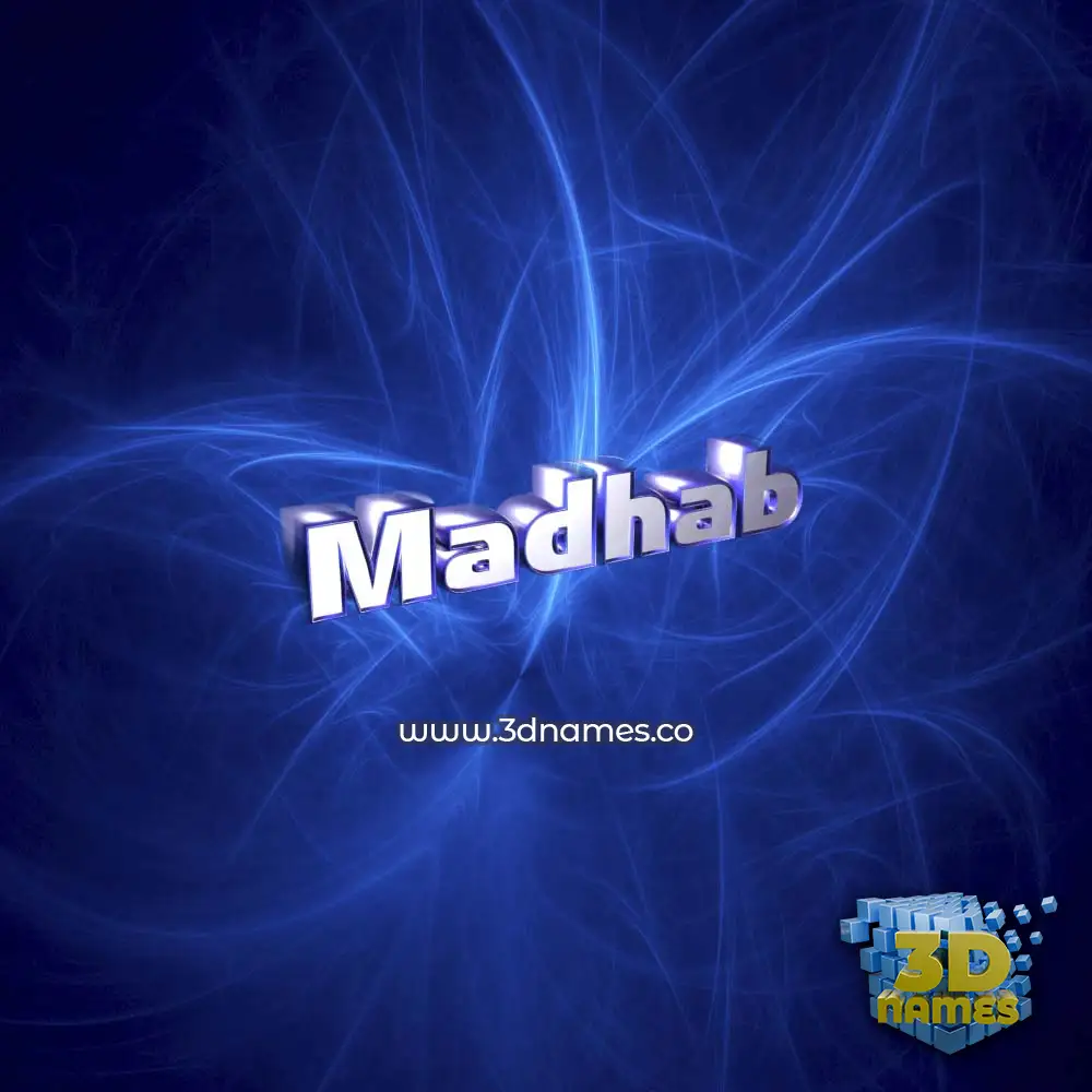 madhab in Plasma style - 3D name wallpaper
