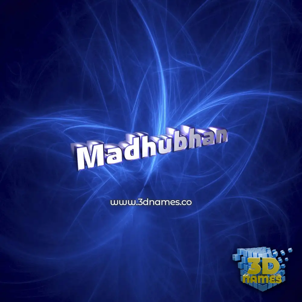 madhubhan in Plasma style - 3D name wallpaper