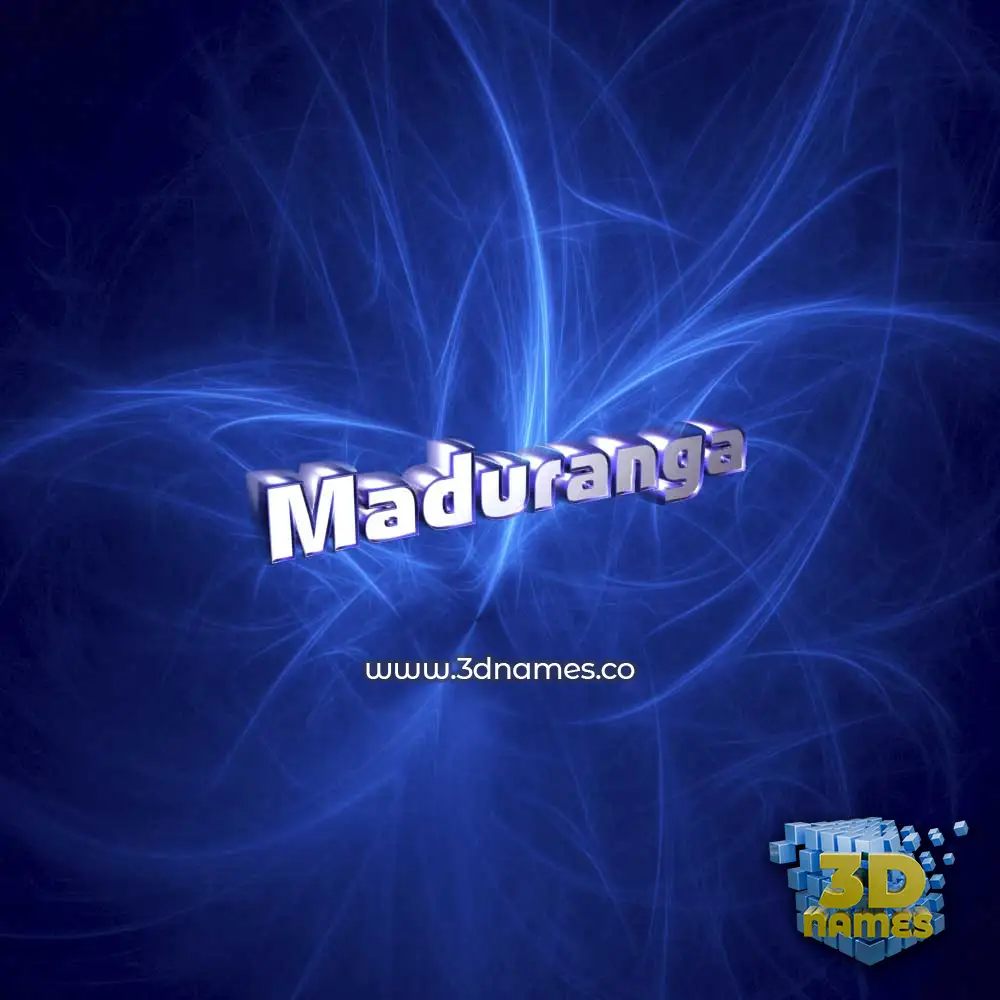 maduranga in Plasma style - 3D name wallpaper