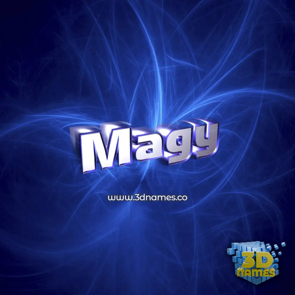 magy in Plasma style - 3D name wallpaper