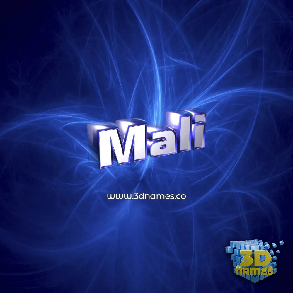 mali in Plasma style - 3D name wallpaper