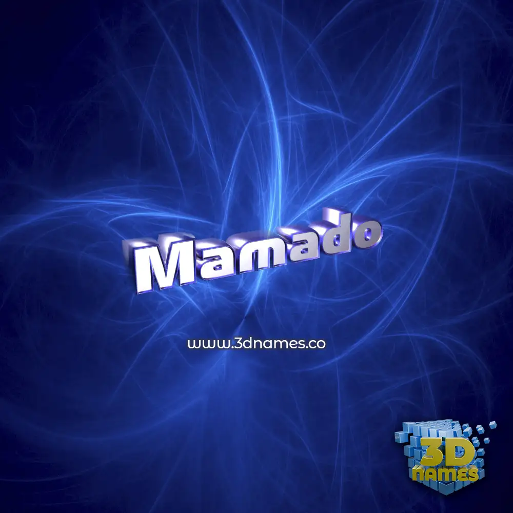 mamado in Plasma style - 3D name wallpaper