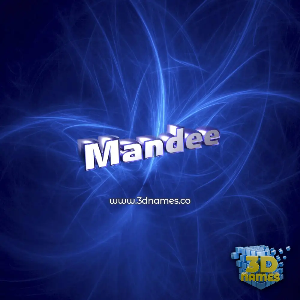 mandee in Plasma style - 3D name wallpaper