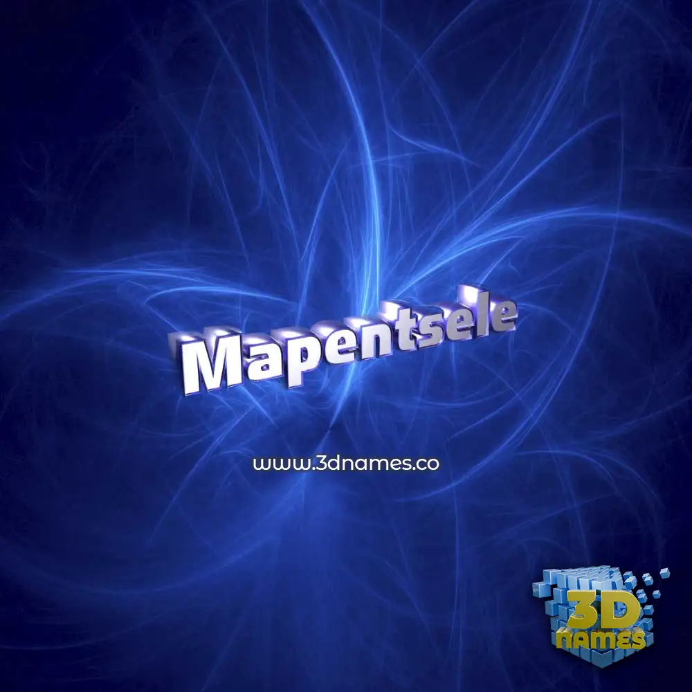 mapentsele in Plasma style - 3D name wallpaper